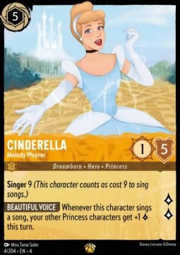 Cinderella - Melodien-Weberin 4URS-4 Legendary Near Mint Deutsch Foil