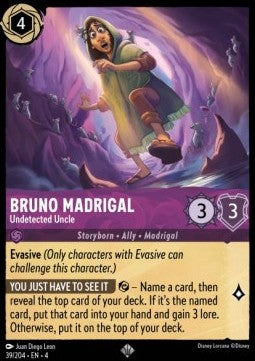 Bruno Madrigal - Unentdeckter Onkel 4URS-39 Super Rare Near Mint Deutsch