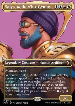 Satya, Aetherflux Genius XM3C-15 Mythic Excellent Englisch