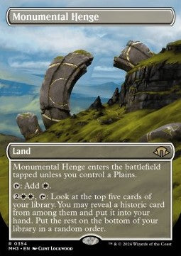 Monumental Henge XMH3-354 Rare Good Englisch