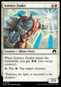 Solstice Zealot MH3-43 Common Excellent Englisch Foil