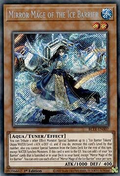 Spiegelmagier der Eisbarriere BLTR-007 Secret Rare Excellent Deutsch 1. Auflage