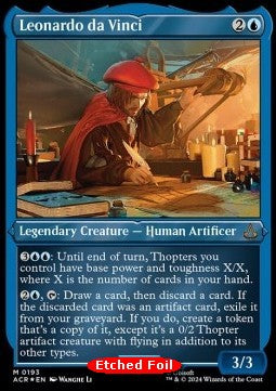Leonardo da Vinci XACR-193 Mythic Excellent Englisch Foil
