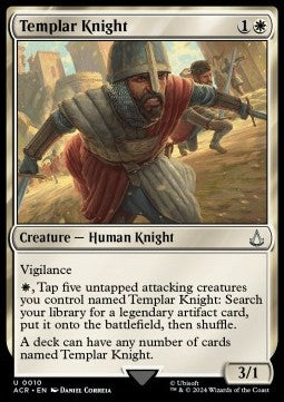 Templar Knight ACR-10 Uncommon Near Mint Englisch