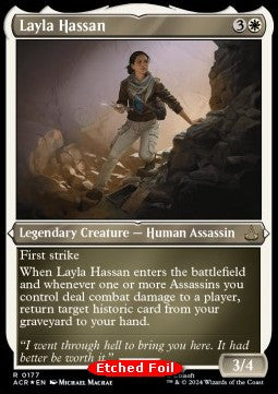 Layla Hassan (V.2) XACR-177 Rare Excellent Englisch Foil
