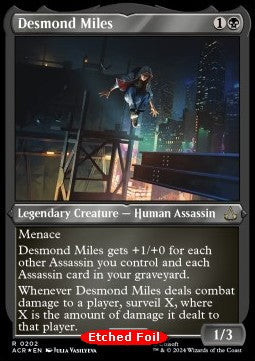 Desmond Miles XACR-202 Rare Near Mint Englisch Foil