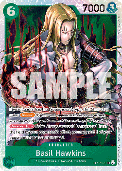 Basil Hawkins (OP07-029) (V.1) OP07 Super Rare Near Mint Englisch