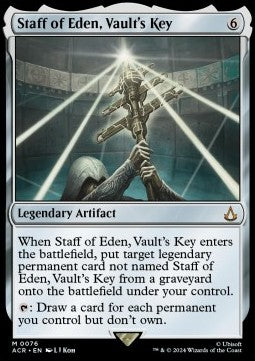 Staff of Eden, Vault's Key ACR-76 Mythic Excellent Englisch Foil