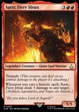Surtr, Fiery Jötun XACR-293 Rare Excellent Englisch