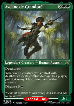 Aveline de Grandpré XACR-220 Rare Near Mint Englisch Foil