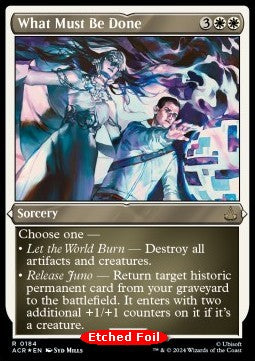 What Must Be Done XACR-184 Rare Near Mint Englisch Foil