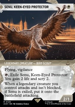 Senu, Keen-Eyed Protector XACR-128 Rare Good Englisch Foil