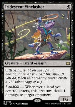 Iridescent Vinelasher BLB-99 Rare Near Mint Englisch Foil