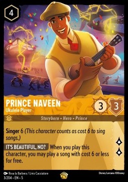 Prinz Naveen - Ukulelespieler (V.1) 5SSK-3 Legendary Near Mint Deutsch