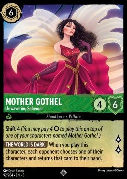 Mother Gothel - Unwavering Schemer 5SSK-92 Super Rare Excellent Englisch