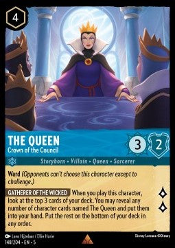The Queen - Crown of the Council 5SSK-148 Rare Near Mint Englisch Foil