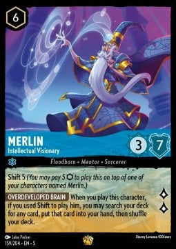 Merlin - Intellektueller Visionär 5SSK-159 Legendary Near Mint Deutsch Foil
