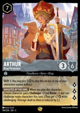 Arthur - Siegreicher König (V.1) 5SSK-194 Legendary Boosterfrisch Deutsch