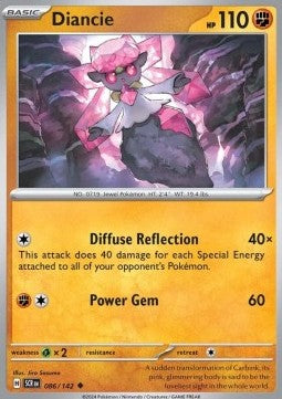 Diancie SCR-086 Uncommon Near Mint Deutsch Reverse Holo
