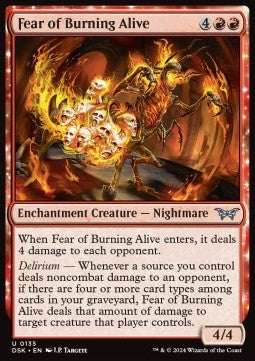 Angst vor Feuer DSK-135 Uncommon Near Mint Deutsch Foil