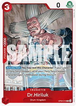 Dr.Hiriluk (OP08-016) OP08 Rare Near Mint Englisch