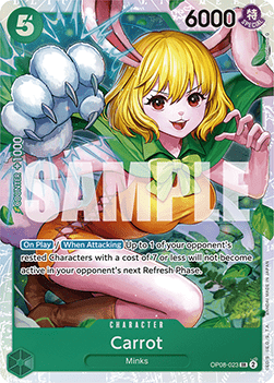 Carrot (OP08-023) (V.1) OP08 Super Rare Boosterfrisch Englisch