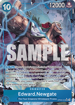 Edward.Newgate (OP08-043) (V.2) OP08 Alternate Art Near Mint Englisch