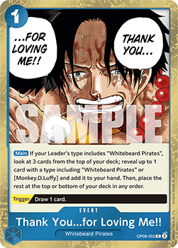 Thank You...for Loving Me!! (OP08-053) OP08 Rare Near Mint Englisch