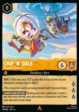 Chip 'n' Dale - Recovery Rangers 6AZS-14 Rare Excellent Englisch