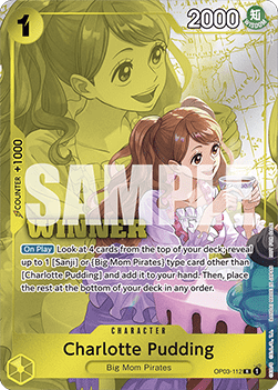 Charlotte Pudding (OP03-112) (V.2) UP Rare Near Mint Englisch