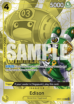 Edison (OP07-100) (V.2) UP Common Near Mint Englisch