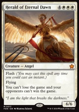 Herald of Eternal Dawn FDN-17 Mythic Near Mint Englisch Foil