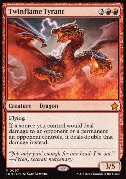 Twinflame Tyrant FDN-97 Mythic Near Mint Englisch