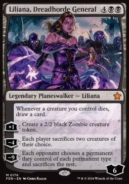 Liliana, Dreadhorde General FDN-176 Mythic Near Mint Englisch