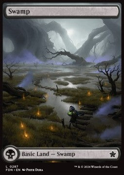 Swamp XFDN-287 Land Near Mint Englisch Foil