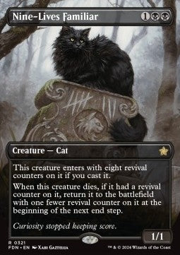 Nine-Lives Familiar XFDN-321 Rare Near Mint Englisch Foil
