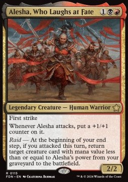 Alesha, Verachterin des Schicksals FDN-115 Rare Near Mint Deutsch Foil