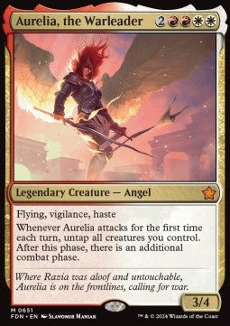Aurelia, the Warleader SFDN-651 Mythic Near Mint Englisch