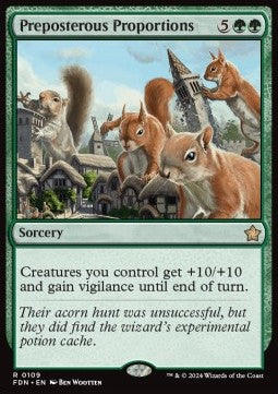 Preposterous Proportions FDN-109 Rare Near Mint Englisch Foil