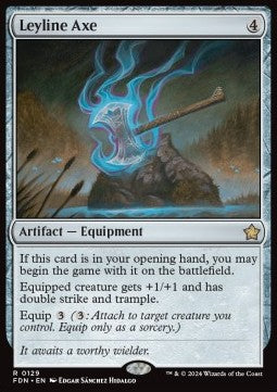 Leyline Axe FDN-129 Rare Near Mint Englisch