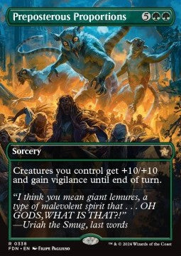 Preposterous Proportions XFDN-338 Rare Near Mint Englisch Foil