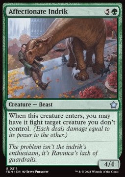 Affectionate Indrik FDN-211 Uncommon Near Mint Englisch Foil