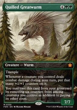 Stachelrücken-Riesenwurm (V.1) XFDN-339 Mythic Near Mint Deutsch Foil