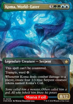 Koma, World-Eater XFDN-408 Rare Near Mint Englisch Foil