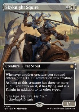 Skyknight Squire (V.1) XFDN-301 Rare Excellent Englisch Foil