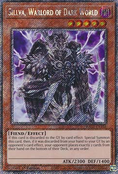 Sillva, Kriegsfürst der Finsteren Welt (V.1) RA03-158 Platinum Secret Rare Near Mint Deutsch 1. Auflage