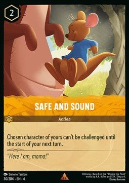 Safe and Sound 6AZS-30 Rare Excellent Englisch Foil