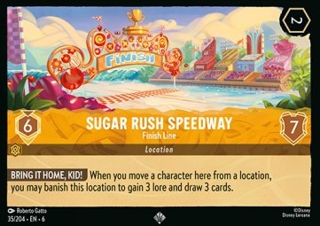 Sugar Rush Speedway - Finish Line 6AZS-35 Super Rare Near Mint Englisch