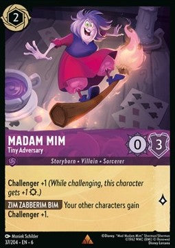 Madam Mim - Tiny Adversary 6AZS-37 Rare Excellent Englisch