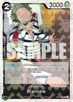 Brannew (OP03-089) (V.2) PRB01 Rare Near Mint Englisch